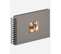 walther design album photo gris 23 x 17 cm album spirale avec découpe de couverture, Fun SA-109-X