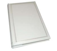 Walther Design Album Photo Blanc 300 Photos 10 x 15 cm Memo Book Simili Cuir avec gaufrage, Monza ME-140-W