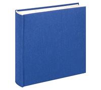 Walther Design Album Photo Bleu 200 Photos 10 x 15 cm Mémo Encart Album Lin, Tissu ME-510-L