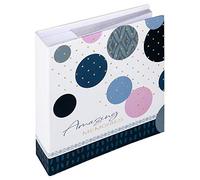 walther design Album Photo Bleu 200 Photos 10 x 15 cm Mémo Insert Album Amazing Memories ME-486-L