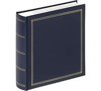 Walther Design Album Photo Bleu 200 Photos 10 x 15 cm mémo Insert Livre Simili Cuir avec gaufrage, Monza ME-138-L
