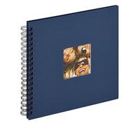 walther design Album Photo Bleu 26 x 25 cm Album Spirale avec découpe de Couverture, Fun SA-108-L