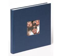 walther design Album photo Fun FA-205-L Bleu 26 x 25 cm avec découpe de couverture