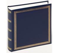 Walther Design Album Photo Bleu 26 x 25 cm Simili Cuir avec gaufrage, L’épaisseur Chic MX-103-L