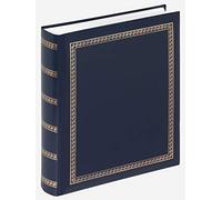 Walther Design Album Photo Bleu 29 x 32 cm Simili Cuir avec gaufrage, L’épaisseur Chic MX-101-L