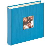 walther design Album Photo Bleu océan 200 Photos 10 x 15 cm Carnet de Notes avec découpe de Couverture, Fun ME-110-U