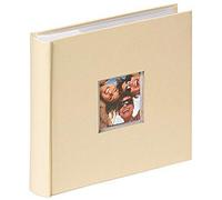 Album photo WALTHER DESIGN pochettes avec m FUN 100 pages blanches 200 photos Couverture Beige 22x24cm fenêtre