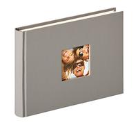 walther design album photo gris 22 x 16 cm avec découpe de couverture, Fun FA-207-X