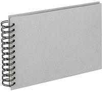 Walther Design Album photo gris 23 x 17 cm Album spiralé lin, tissu SA-509-D