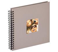 walther design Album Photo Gris 26 x 25 cm Album Spirale avec découpe de Couverture, Fun SA-108-X