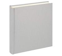 walther design album photo gris 30 x 30 cm lin, tissu FA-508-D