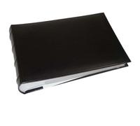 Walther Design Album Photo Noir 100 Photos 15 x 20 cm Memo Book Simili Cuir avec frettes surélevées, Classic ME-373-B