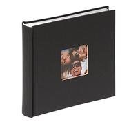walther design Album Photo Noir 200 Photos 10 x 15 cm Carnet mémo avec découpe de Couverture, Fun ME-110-B