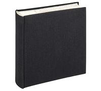 Walther Design Album Photo Noir 200 Photos 10 x 15 cm Mémo Insert Album Lin, Tissu ME-510-B