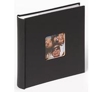 Walther Design Album photo noir 200 photos 13 x 18 cm Album mémo à enfiler avec découpe de couverture, Fun ME-116-B