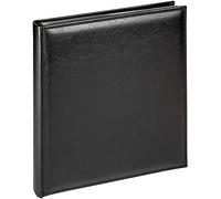 Walther Design Album photo noir 28 x 30,5 cm similicuir avec surpiqûres sur tout le pourtour, deluxe FA-386-B