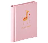 Walther Design Album photo rose 30 photos 11,5 x 15,5 cm Mini album avec gaufrage et reliure à noeud Baby Animal MA-148-R
