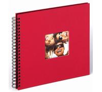 walther design Album Photo Rouge 30 x 30 cm Album Spirale avec découpe de Couverture, Fun SA-110-R