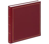 Walther Design Album Photo Rouge 34 x 33 cm Simili Cuir gaufré, Monza FA-260-R