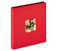 walther design Album Photo Rouge 400 Photos 10x15 cm Album à Enfiler avec découpe de Couverture, Fun EA-110-R