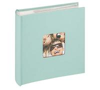 Album photo WALTHER DESIGN pochettes avec mémo FUN - 100 pages blanches - 200 photos - Couverture Menthe 22x24cm + fenêtre