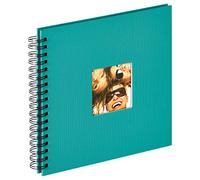 walther design Album Photo Vert pétrole 26 x 25 cm Album à Spirale avec découpe de Couverture, Fun SA-108-K