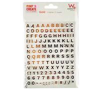 walther design Autocollant lettres adhésives dorées PIMP ET CREATE ST6000