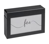 walther design Boîte de Rangement pour 100 Photos 10x15 cm, Boîte Photo Fun, Noir, FB-116-B