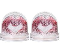 Walther Design Boules à Paillettes 6,5 x 6,0 cm Verre d’Art GK080W (Lot de 2)