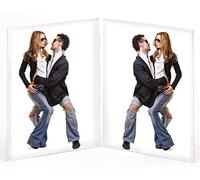 Walther Design Cadre Photo 13 x 18 cm Verre Artistique Double Format Vertical AD1318