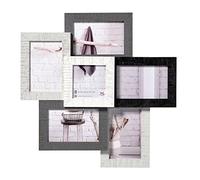 walther design Cadre Photo 5X 10x15 cm et 1X 10x10 cm Gallery Home Cadre en Bois HO666M