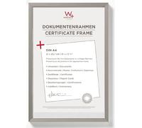 walther design Cadre photo acier 21 x 29,7 cm (DIN A4) Cadre aluminium pour documents Chair Alurrahmen AJ130D