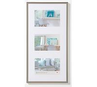 walther design Cadre Photo Acier 3X 10x15 cm galerie avec Passe-Partout, Cadre Plastique New Lifestyle KV315D