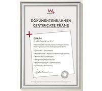 walther design Cadre Photo Argent 21 x 29,7 cm (DIN A4) Cadre en Plastique Trendstyle KP130S