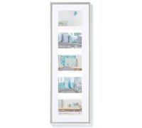 walther design Cadre Photo Argent 5X 10x15 cm galerie avec Passe-Partout, Cadre Plastique New Lifestyle KV515S