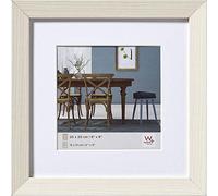 walther design Cadre Photo Blanc 40 x 40 cm avec Passe-Partout, Cadre en Bois Fiorito EF440W