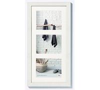 Walther Design Cadre Photo Blanc Polaire 3X 13x18 cm galerie avec Passe-Partout, Home Cadre en Bois HO338V