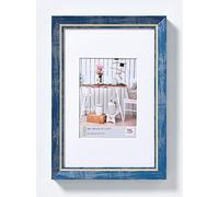 walther design Cadre photo walther design bleu 15 x 20 cm avec passe-partout, cadre chalet design EL520L