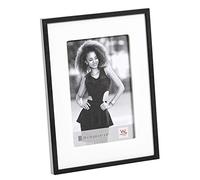 walther design Cadre Photo Cadre en Bois Blanc 10 x 15 cm avec Cadre extérieur Noir, Friends Portrait Frame RQ015W