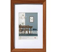 walther design Cadre Photo chêne foncé 18 x 24 cm avec Passe-Partout, Cadre en Bois Fiorito EF824P