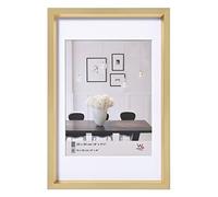 walther design Cadre photo walther design doré 30 x 40 cm avec passe-partout, cadre en plastique Style acier ES040G, Or
