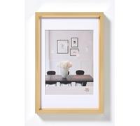 walther design Cadre photo walther design doré 50 x 70 cm avec passe-partout, cadre en plastique Style acier ES070G, Or