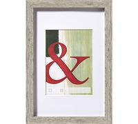 walther design Cadre Photo Gris 20 x 30 cm Verre véritable Stockholm Cadre en Bois EA030D