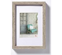 walther design cadre photo gris 70 x 100 cm verre véritable Stockholm cadre en bois EA100D