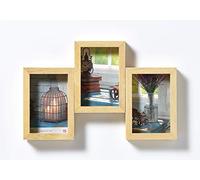 walther design Cadre Photo Naturel 3X 10x15 cm Gallery Frame Rustic SN315H