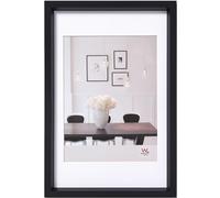 Cadre Photo Walther Design Steel Style (plastique) Avec Passe-partout Blanc 18x24 (passepartout Fenêtre 13x18) Noir