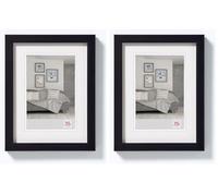 walther design Cadre photo noir 18 x 24 cm Construction Design Frame JK824B (Lot de 2)