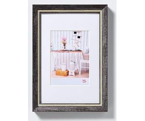 walther design Cadre Photo Noir 20 x 30 cm avec Passe-Partout, Cadre Design Chalet EL030B