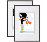 walther design Cadre Photo Noir 21 x 29,7 cm (DIN A4) Double Pack, Cadre en Plastique New Lifestyle KV130BD
