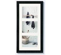 Walther Design Cadre Photo Noir 3X 13x18 cm galerie avec Passe-Partout, Maison Cadre en Bois HO338B